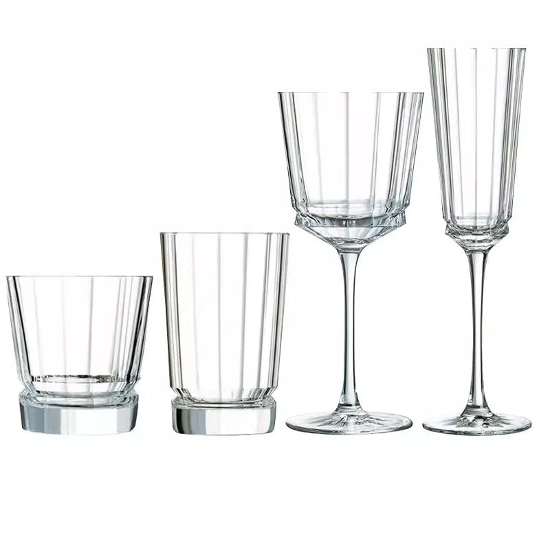 Taças e Copos de Cristal Listrado - Individual