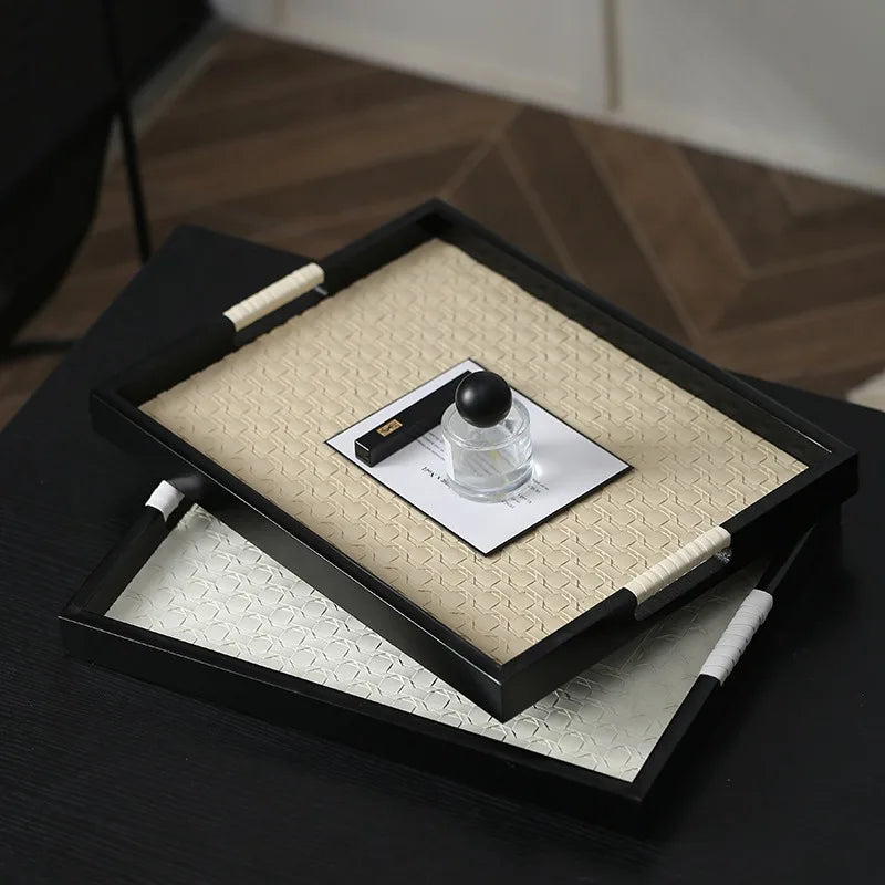 Bandeja de Madeira Vintage Decorativa