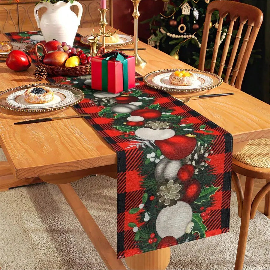 Corredor De Mesa De Natal, Decoração De Feliz Natal Para Casa, Decoração De Festa De Natal, Ornamento De Natal, Feliz Ano Novo 2024