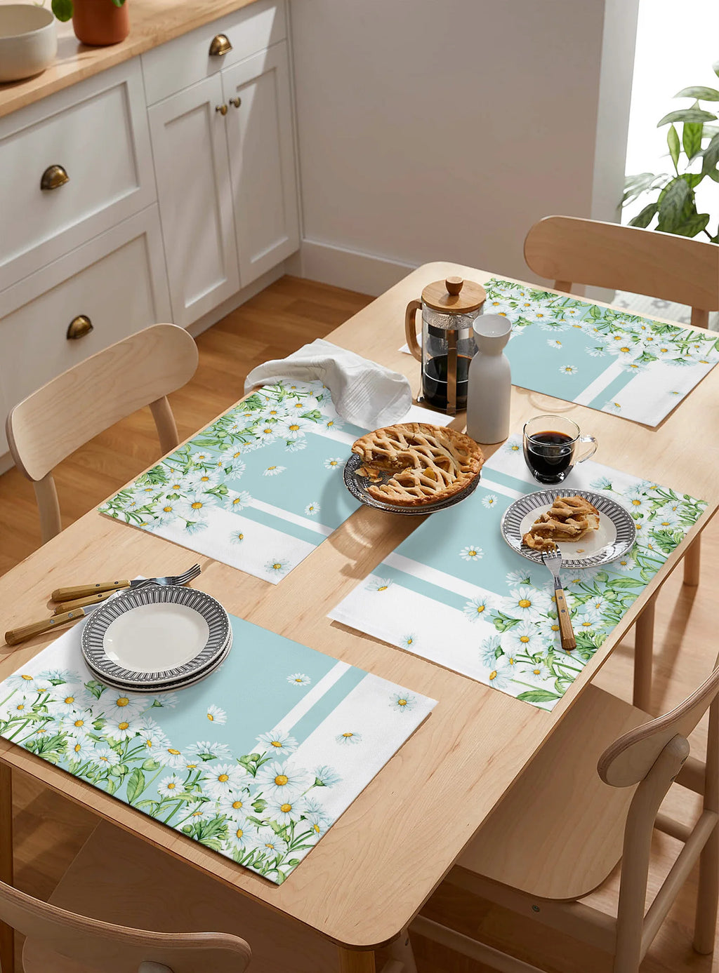 Jogo Sousplat Descanso para Prato Margarida 4 ou 6 pcs