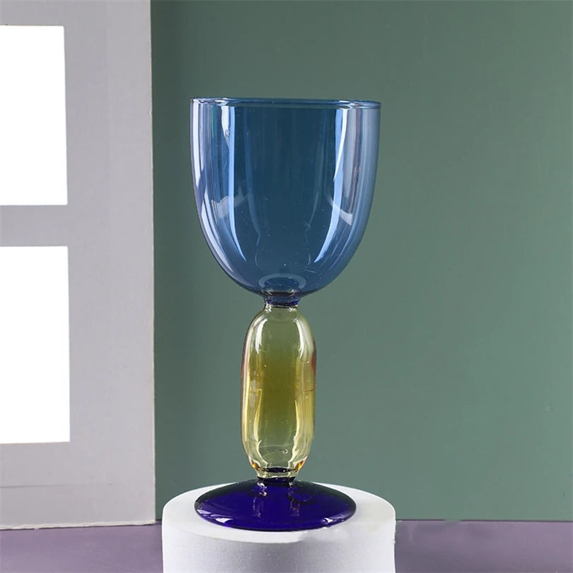 Taça de Vidro Arte Colorida - 300ml