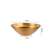 Tigela Gold em Inox - 5 Tamanhos