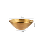 Tigela Gold em Inox - 5 Tamanhos