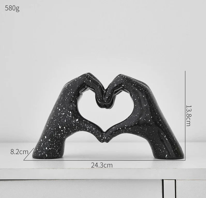 Estatueta Mão de Coração