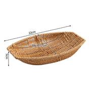 Rattan frutas pão lanches bandeja de armazenamento barra café cesta armazenamento nordic desktop cosméticos diversos organizador cozinha caixas armazenamento