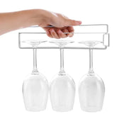 Suporte de copo ambry japonês sem perfuração de cabeça para baixo suporte de copo de vidro pendurado armazenamento de copo de vinho