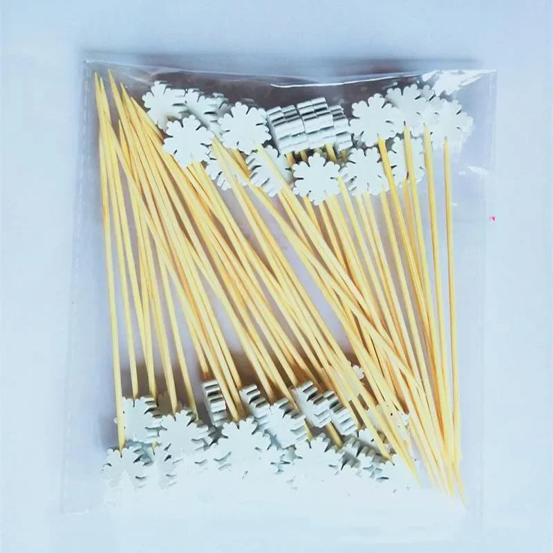 Palitos de Bambu Decorativos Natalinos