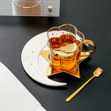 Caneca e Pires Formato Lua e Estrela - 240ml