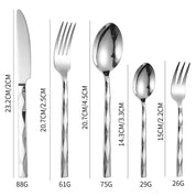 Conjunto de Talheres Losango em Aço Inox - 5pcs