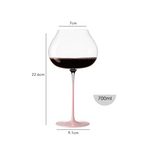 Taça de Cristal Rosa Gradiente - 700ml