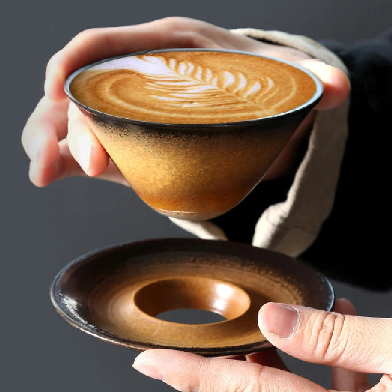 Copo Cone com Base em Cerâmica - 180ml