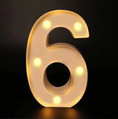 Lâmpada letra número alfabeto luminoso luzes LED decoração noite luz para casa casamento aniversário natal decoração