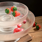 Fruteira de Vidro com Base Pedestal