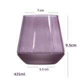 Taças e Copo de Cristal Roxo Fosco - Individual