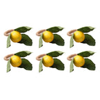 Jogo Anéis de Guardanapo Formato Limão 6 ou 12 Pcs