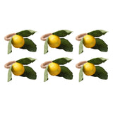Jogo Anéis de Guardanapo Formato Limão - 6 ou 12 Pcs