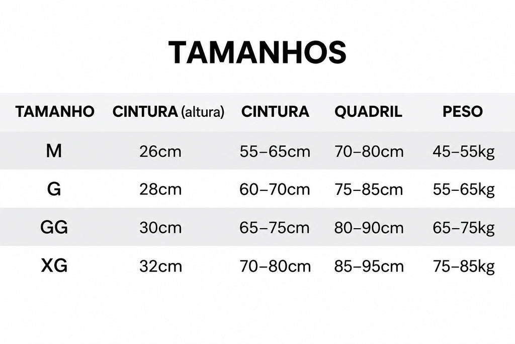 Cinta Modeladora Feminina com Tecnologia do Emagrecimento e Controle Abdominal