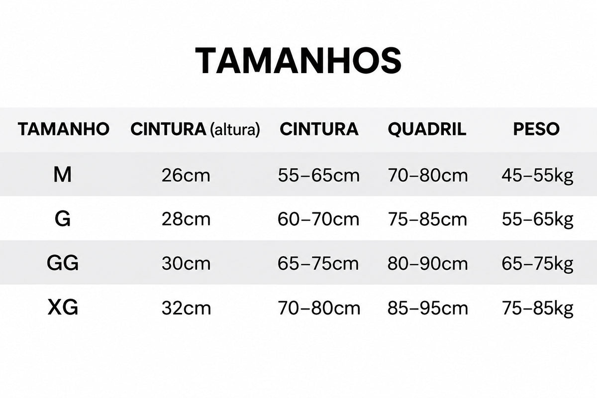 Cinta Modeladora Feminina com Tecnologia do Emagrecimento e Controle Abdominal