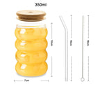 Copo Sanfonado de Vidro 350ml