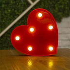 Lâmpada letra número alfabeto luminoso luzes LED decoração noite luz para casa casamento aniversário natal decoração