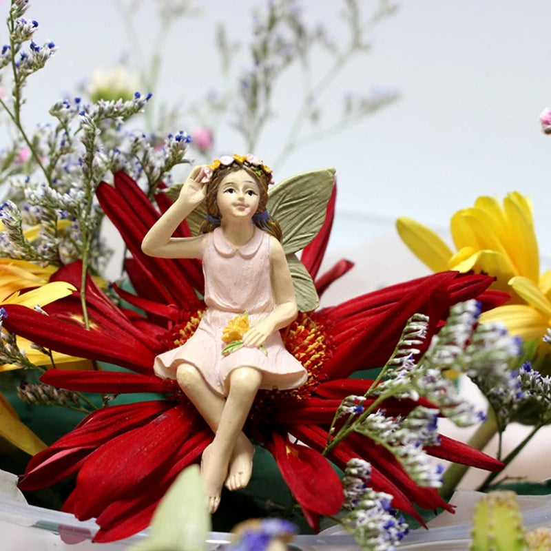 Conjunto Esculturas Fada para Vaso - 5pcs