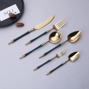 Louça de aço inoxidável vintage, colher ocidental, faca de bife, colher de chá, garfo de sobremesa, talheres, utensílios de cozinha