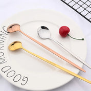 Kit Colheres de Aço Inox com Cabo Longo - 10pcs