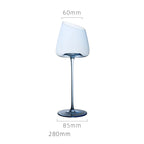 Taça de Cristal Azul Elegante 580ml de Luxo