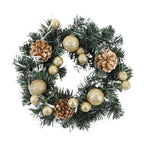 Grinalda de natal com bateria alimentado led luz string porta da frente pendurado guirlanda decoração para casa de férias decoração de festa 25/30/40cm