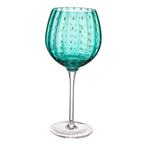 Taça de Cristal Colorida Design Pontilhado - 450ml