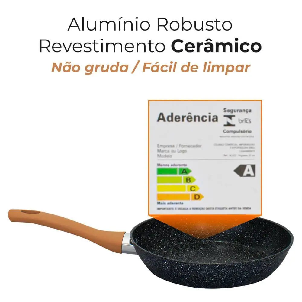 Conjunto Panelas Antiaderente Cerâmica 5pcs