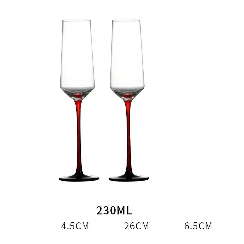 Conjunto de Taças de Cristal Francesas para Champanhe - 2 Peças