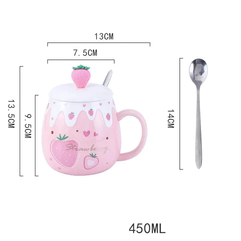 Caneca Strawberry 450ml