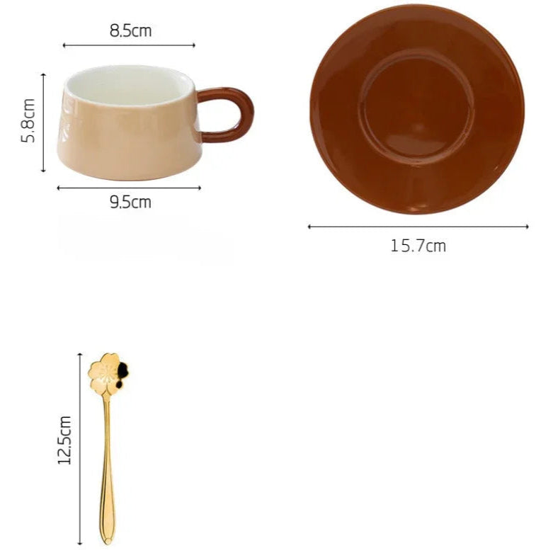 Conjunto Xícara Colore 250ml - 3pcs