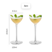 Kit Taças de Cristal para Coquetéis 120ml - 2 ou 4pcs