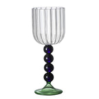Taça Listrada Duo Color de Vidro - 360ml