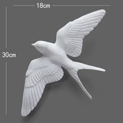 Adorno de Parede Birds em Resina