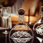 Decanter de Cristal Iceberg para Vinho Tinto Luxuoso