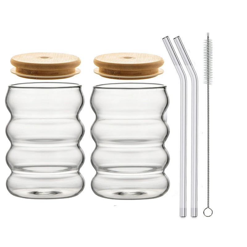 Copo Sanfonado de Vidro 350ml