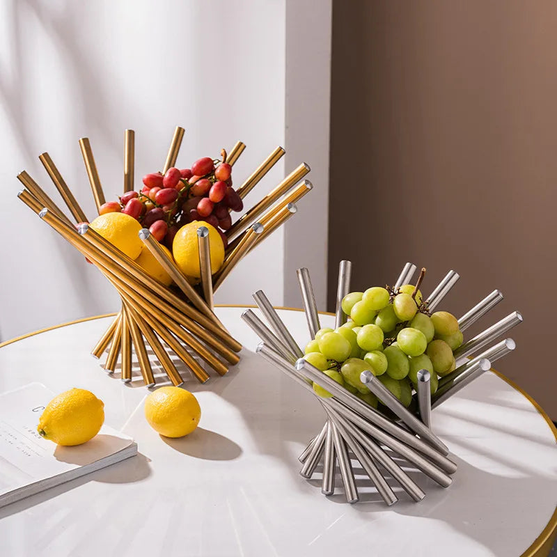 Fruteira Criativa Espiral em Metal
