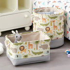 Cesta Dobrável Infantil de Armazenamento com Estampas Divertidas