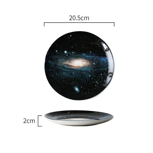 Pratos de Cerâmica Universo Estrelado