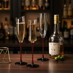 Conjunto de Taças de Cristal Francesas para Champanhe - 2 Peças