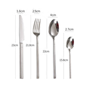 Conjunto Talheres de Aço Inox Luxo - 4 Peças