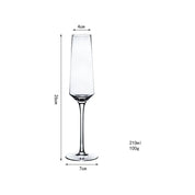 Cálice de cristal europeu, óculos de champanhe, copo de vinho espumante criativo