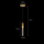 Modern Bubble Crystal Chandelier, Lâmpada suspensa, Luzes pendentes para sala de jantar, Quarto, Bar, Café, Lâmpada LED para decoração de casa