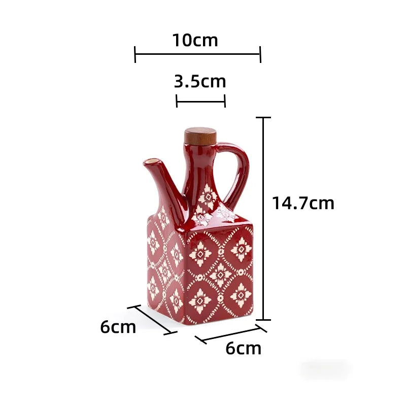 Jarro de Armazenamento Cerâmico Elegante para Cozinha