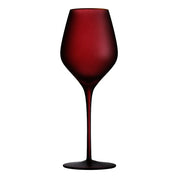 Taça de Cristal Fosco Nórdico com Elegante Borda Dourada