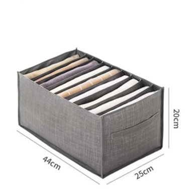 Caixa Organizadora de Calças com Divisórias para Gaveta