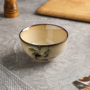 Folha criativa Rodada Prato De Jantar Conjunto, Retro Início Ramen Bowl, Luxo Restaurante Deliciosos Pratos, Placas De Cerâmica, Louça Requintada
